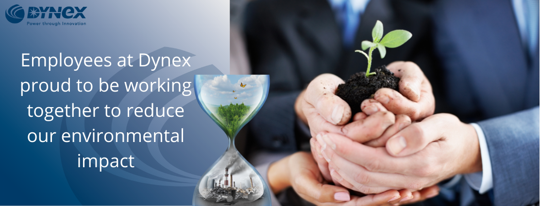 Dynex strive to reduce environmental impact banner